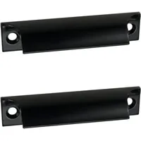 Stück Schiebetürgriff, Aluminium-Möbelgriff, schwarzer Küchenschrankgriff, erhältlich für Balkontür, Schiebetür, Schublade Ymyny