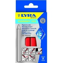 Lyra Signierkreide sechseckig Nr.795 weiß a12Stück