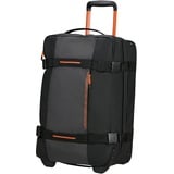 American Tourister Urban Track Reisetasche mit Rollen, 55 cm, 55 L, Schwarz black/orange