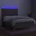 vidaXL Boxspringbett mit Matratze & LED Taupe 140x200 cm Stoff