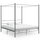 vidaXL Himmelbett 180 x 200 cm Grau