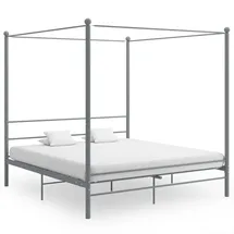 vidaXL Himmelbett 180 x 200 cm Grau
