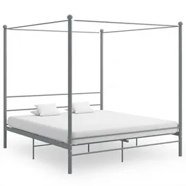 vidaXL Himmelbett 180 x 200 cm Grau