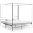 vidaXL Himmelbett 180 x 200 cm Grau
