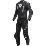 Dainese Laguna Seca 5 Lederkombi 2tlg. perforiert - Schwarz/Schwarz/Weiß / 52