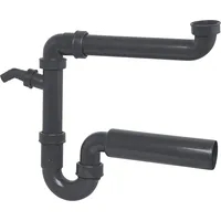 CORNAT Raumsparsiphon 11/2'' DN50 Schlauchverschraubung ''ohne Rosette''