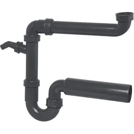 CORNAT Raumsparsiphon 11/2'' DN50 Schlauchverschraubung ''ohne Rosette''
