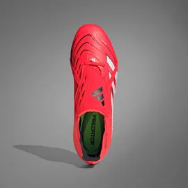 adidas Predator League Fold-Over Tongue FG/MG Fußballschuh Lucid Red / Cloud White / Core Black - 44 2/3