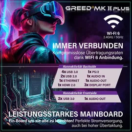 Greed MK2 Plus 2023 32 GB RAM 1 TB SSD AMD Ryzen 7 5700X 4,6 GHz Windows 11