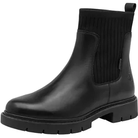 TAMARIS Comfort Damen Chelsea Boots mit Reißverschluss Wasserabweisend, Schwarz 38 EU