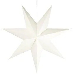 IB Laursen Weihnachtsdeko Stern Stella aus Papier, Ø 90 cm, Weiß