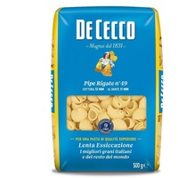 5x De Cecco Pipe Rigate n°49 Hartweizengrieß Pasta Italienische Nudeln 500g