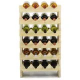 Proregal Weinregal Natur, Holz, Kiefer, Rechteckig, 47x68x29 cm, Wohnzimmer, Regale, Weinregale