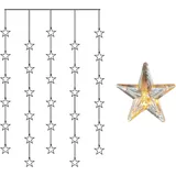 Star Trading Lichtervorhang Kunststoff 120 x 90 cm Warmweiß