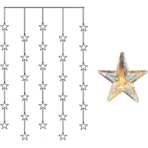 Star Trading Lichtervorhang Kunststoff 120 x 90 cm Warmweiß
