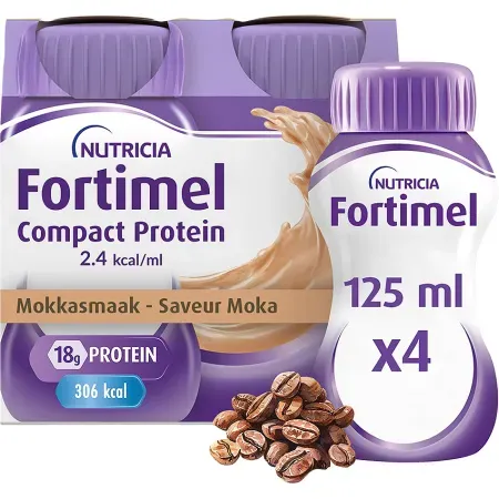 Fortimel Compact Protein 2,4kcal Mokka-Geschmack 4x125ml