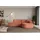 altdecor Ecksofa Ottomane Rechts MARI-L1-v3 - 243x171x83 cm Koralle, Velours