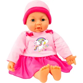 Bayer Puppenkleidung Latzhose/Kleid Pink