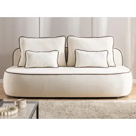S-Style Kindersofa Vero 210 x 90 x 98 cm Buche/Birke Teilmassiv beige/braun
