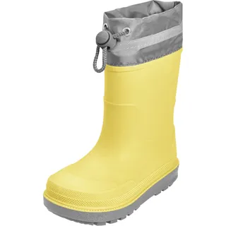 Playshoes Regenstiefel Gefüttert Unisex Kinder Gummistiefel, Gelb Gefüttert, 30