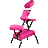 MOVIT Klappbarer Massagestuhl/Tattoo Stuhl inkl. Tasche, belastbar bis 200 kg, Farbwahl, Pink