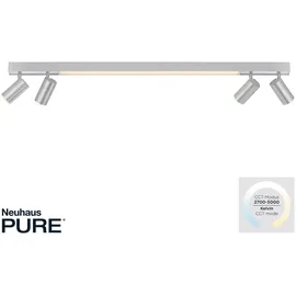 Pure Lines 4-flg. grau, Aluminium