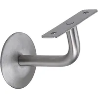 SCHÖSSWENDER Handlaufträger mit Winkel, Wandabstand 75 mm, Edelstahl matt