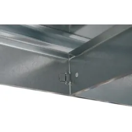 SCHULTE Regalwelt Schwerlastregal Metall 180x183x50 cm Silber 4 Böden