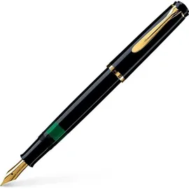 Pelikan Classic M200 Kolbenfüller schwarz/gold B (breit), 1 St.