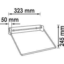 VIGOR Papierrollen-Halter, schwenkbar V6397