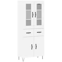 VidaXL Highboard Weiß 69,5x34x180 cm Holzwerkstoff