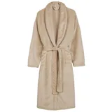 Good Morning Bademantel Bademantel, Polyvelvet beige|braun M/L