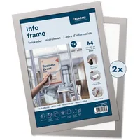 Europel Inforahmen selbstklebend A4 silber