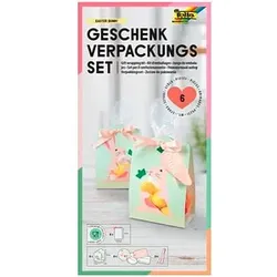 6 folia Geschenktaschen Set Easter Bunny hellgrün 11,5 x 19,0 cm