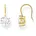 H2287-414-14 vergoldet mit Zirkonia gold