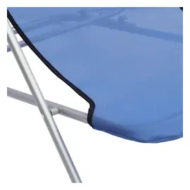 vidaXL Strandstühle 83 x 57,5 x 81 cm blau 2er Set
