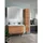 Fackelmann Milano Hochschrank 30,5 x 165,5 cm Braun Holz