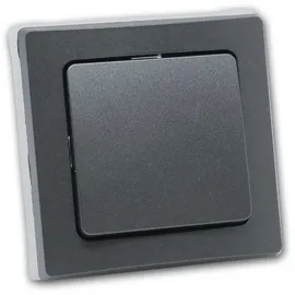 ChiliTec MILOS Wechsel-Schalter IP44 250V/ 10A, inkl. Rahmen, up, anthrazit