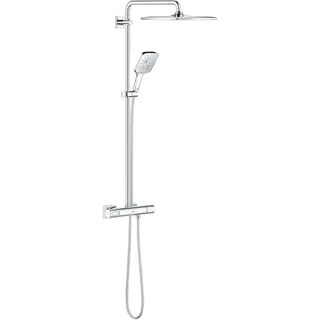 Grohe Rainshower SmartActive 310 Duschsystem mit Thermostatbatterie für die Wandmontage, chrom,