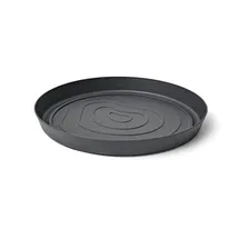 Teraplast ORMA Untersetzer Ø 21 cm - Farbe Ash Anthrazit - Recycelter Kunststoff - UV-beständig & Frostfest für Innen & Außen