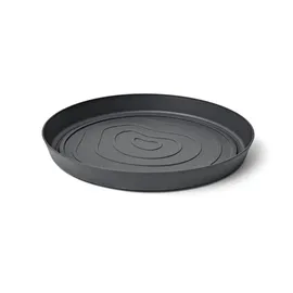Teraplast ORMA Untersetzer Ø 21 cm - Farbe Ash Anthrazit - Recycelter Kunststoff - UV-beständig & Frostfest für Innen & Außen
