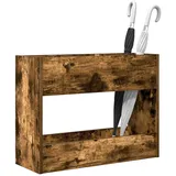 vidaXL Sonnenschirmhalter Geräucherte Eiche 65 x 24 x 50 cm Braun