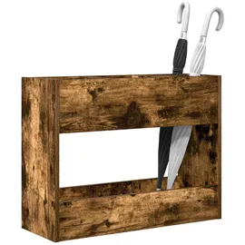 vidaXL Sonnenschirmhalter Geräucherte Eiche 65 x 24 x 50 cm Braun