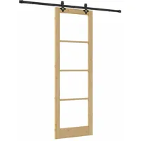 vidaXL Schiebetür Sonstiges Braun 78 x 232 cm Holz und Metall