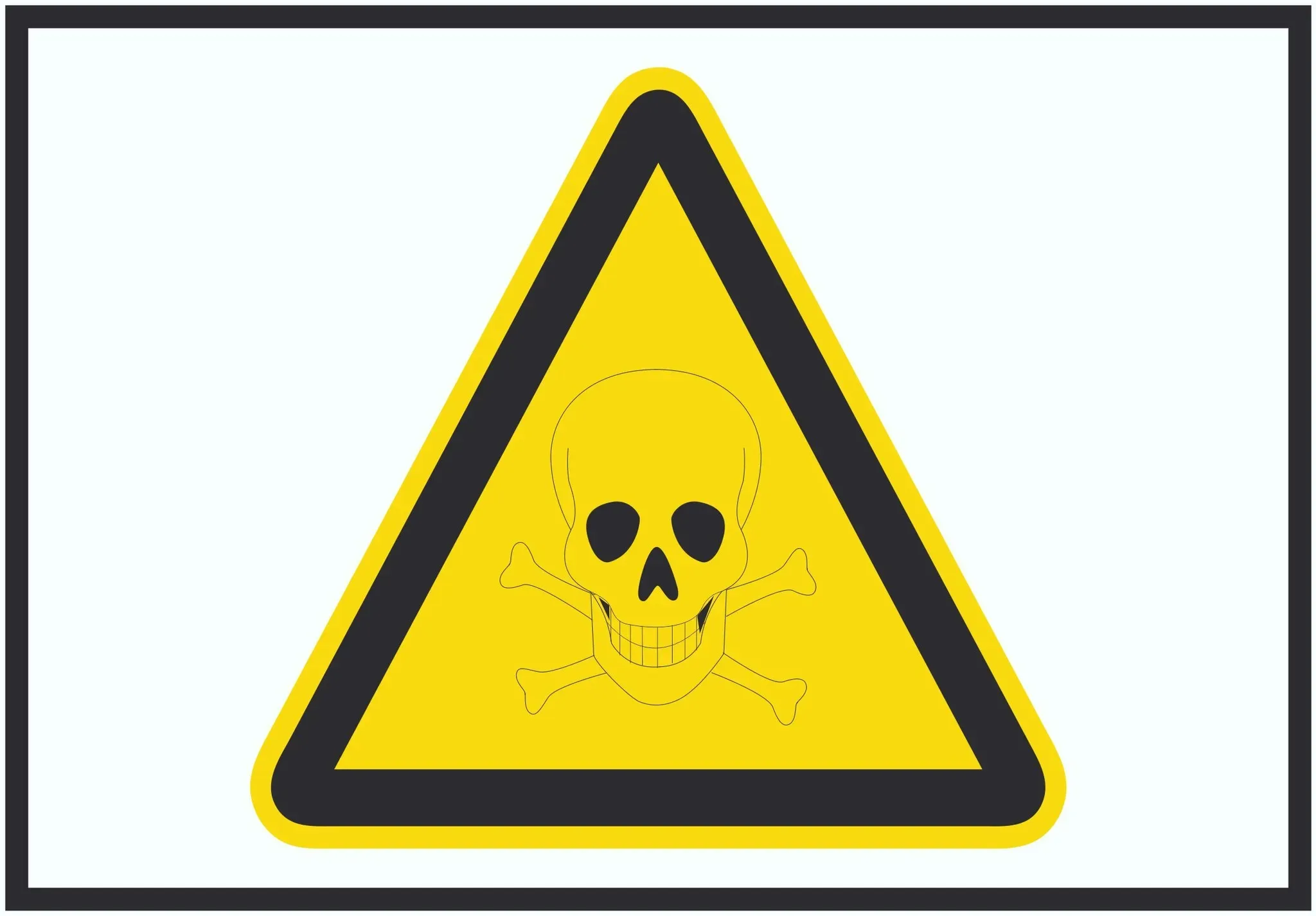 Vorsicht Giftige Stoffe Symbol Schild A2 (420x594mm)