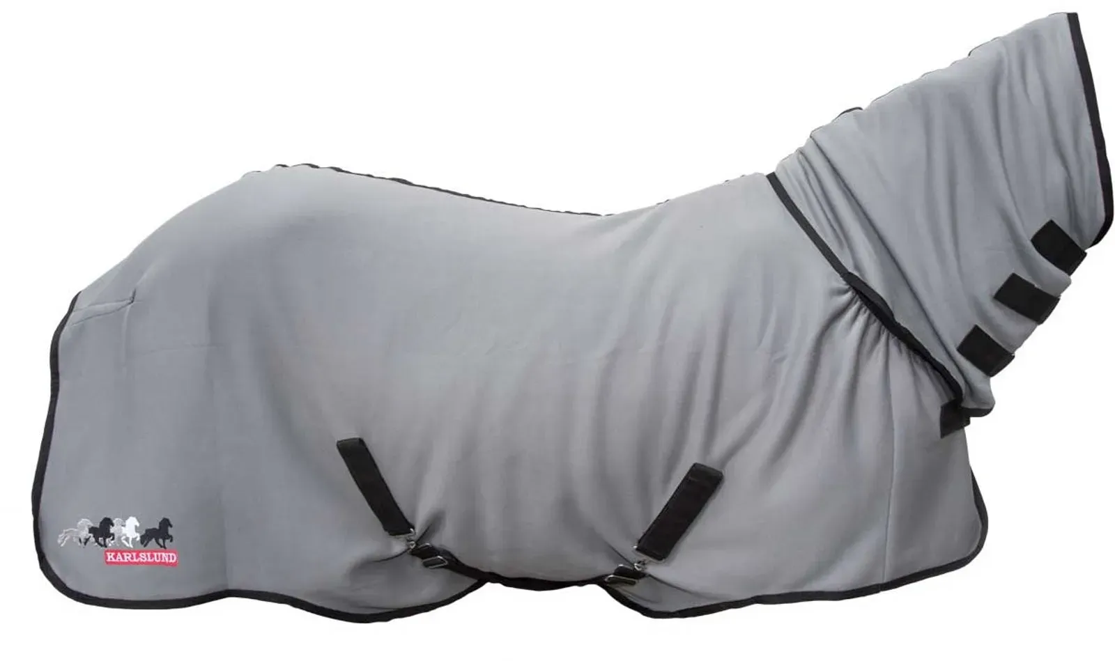 Karlslund Quick-Dry Fleece Abschwitzdecke mit Halsteil