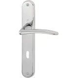 HOPPE Langschildgarnitur Istanbul M171/332P MS F49 OB 72mm DIN L/R