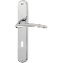 HOPPE Langschildgarnitur Istanbul M171/332P MS F49 OB 72mm DIN L/R