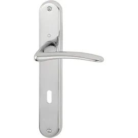 HOPPE Langschildgarnitur Istanbul M171/332P MS F49 OB 72mm DIN L/R