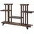 Outsunny Pflanzenregal Vierstufiges Blumenregal 123,5 x 33 x 80 cm Verkohlt